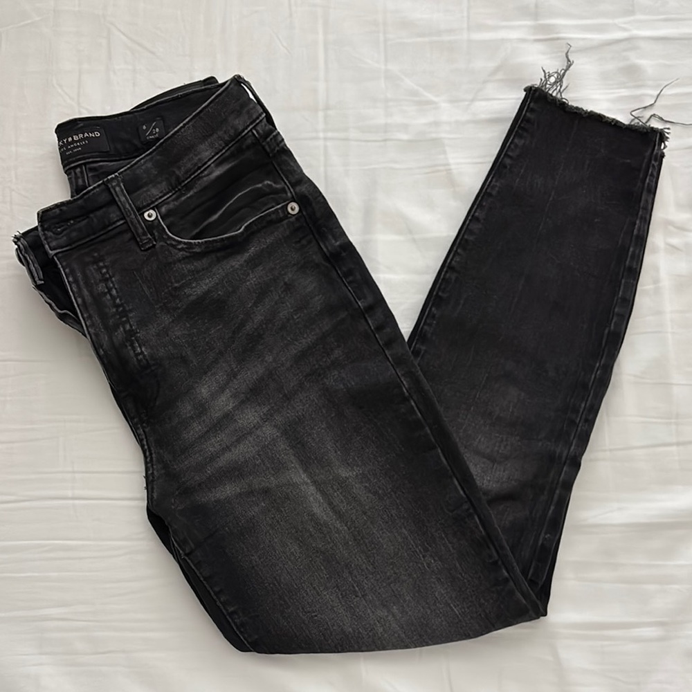 Lucky Brand Women's Distressed Black Jeans